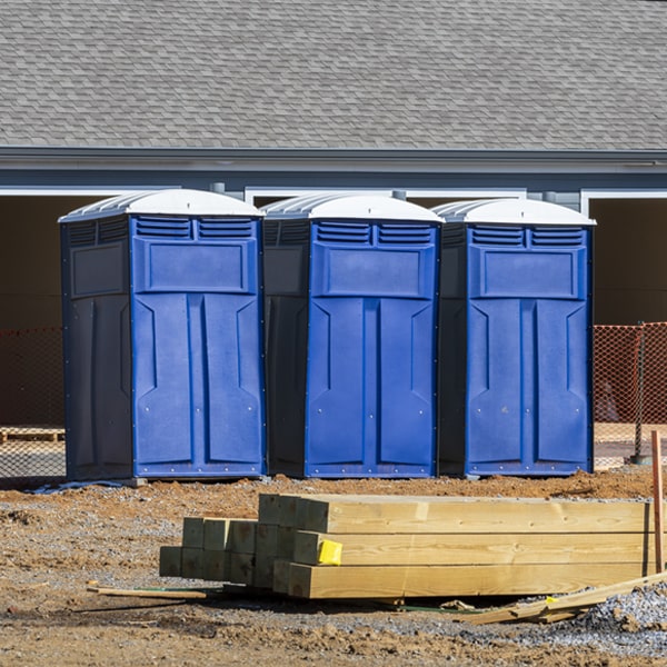 how do you ensure the portable restrooms are secure and safe from vandalism during an event in Blockton